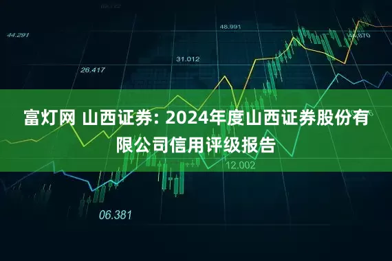 富灯网 山西证券: 2024年度山西证券股份有限公司信用评级报告